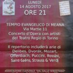 locandina il concerto con il coro – Meana