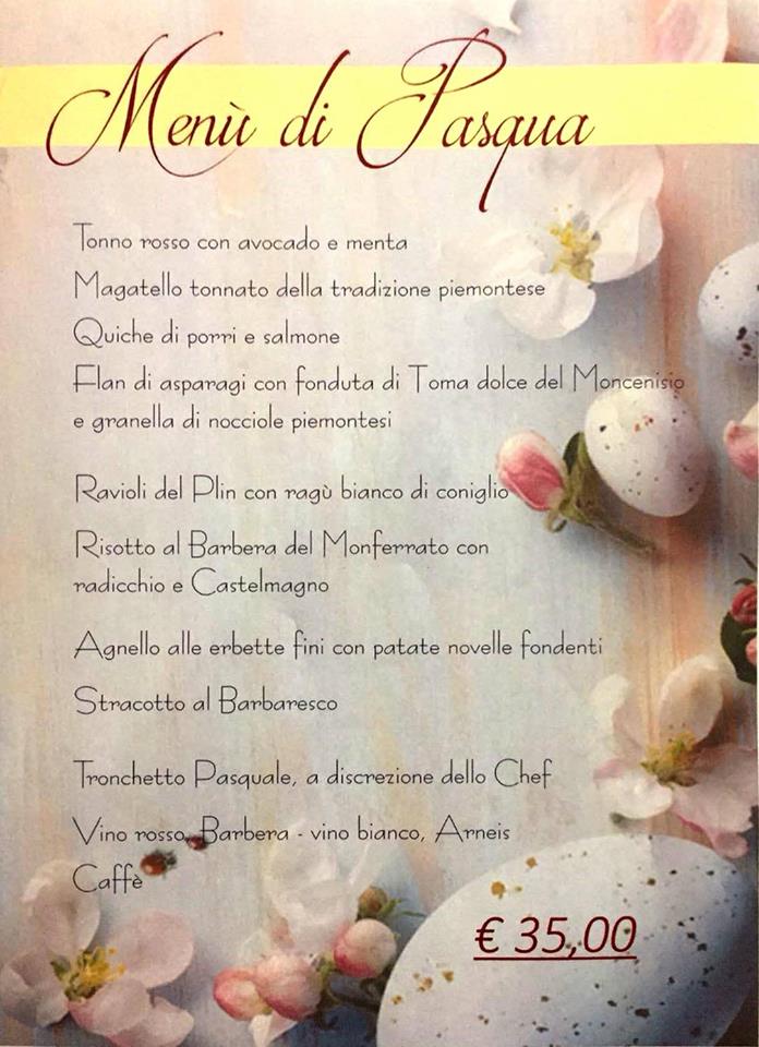 menu_pasqua_bella napoli | ValsusaOggi