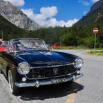 La Fiat 1500 cabriolet 1963 al passaggio al Pian del Colle