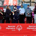 Il saluto ufficiale di Alessandro Palazzotti, vice presidente Special Olympics Italia (Foto Gian Spagnolo)