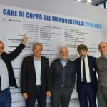 Bonetti, Poncet, Giovanni Brasso, Marocco e Gualtiero Brasso allo stadn Fisi a Skipass Modena